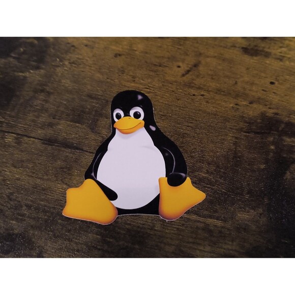 Tux Linux Penguin Computer Die Cut Sticker (Pack of 2) - Picture 4 of 4
